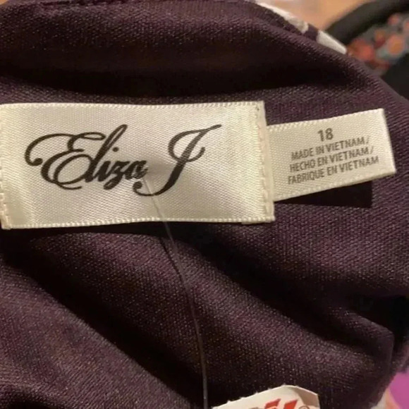 Eliza J  Floral long sleeve Body Con midi dress - Picture 4 of 9